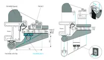 Technical drawing Cover profile FSA 8900, AG1, RAL 9016, made to measure F-8923-01