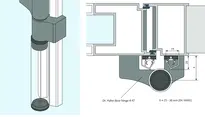 Technical drawing Cover profile FSA 8900, AH2, matt anodised stainless steel (INOX), 2500 mm, bundle x 5 pcs. 901522