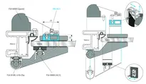 Dibujo técnico Perfil de base FSR RG1, para puertas de cristal FS_ROLLO_ZUSATZ_FSR_RG1
