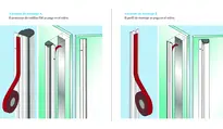 Dibujo técnico Kit adhesivo G, para puertas de cristal FS_ROLLO_ZUSATZ_KLEBE-SET_G