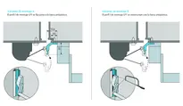 Dibujo técnico Perfil de montaje LP1, para puertas con herraje antipánico FS_ROLLO_ZUSATZ_LP1