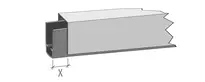 Silicon protrusion