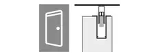 Drop-down seal, top installation