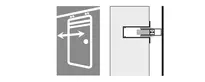 Drop-down seal installation horizontal / top / sliding door mechanism
