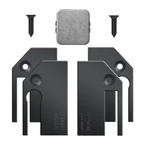 Montageset Planet KG-A8 schmal, schwarz