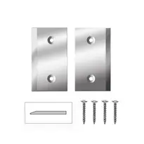 Planet corner plate set X3, aluminum, with inclined contact surface