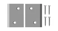 Corner plate set X3, sheet metal (stainless steel) type 2