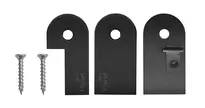 Planet assembly set SN, black, for wooden doors, DIN L (left closing)
