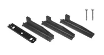 Floor guide SN set (short), black, DIN L (left closing)