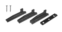 Floor guide SN set (short), black, DIN R (right closing)