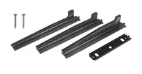 Floor guide SN set (long), black, DIN R (right closing)