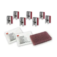 Adhesive kit U-Clip, for steel frames